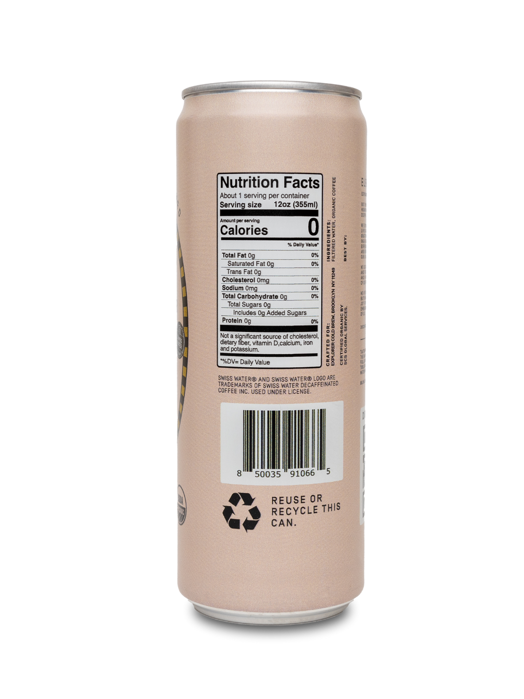 Ready-to-Drink Cold Brew Cans | Organic & Fair-Trade | Choose Your Caffeine Level