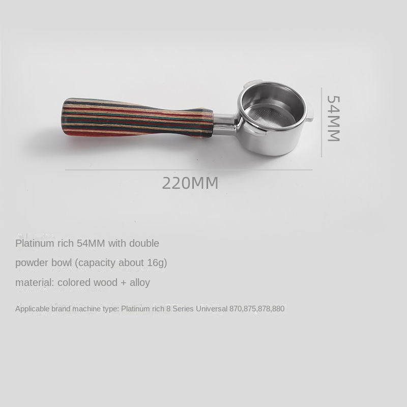 Colored wood bottomless coffee machine handle Italian coffee machine handle - Shop Coffee Hobby