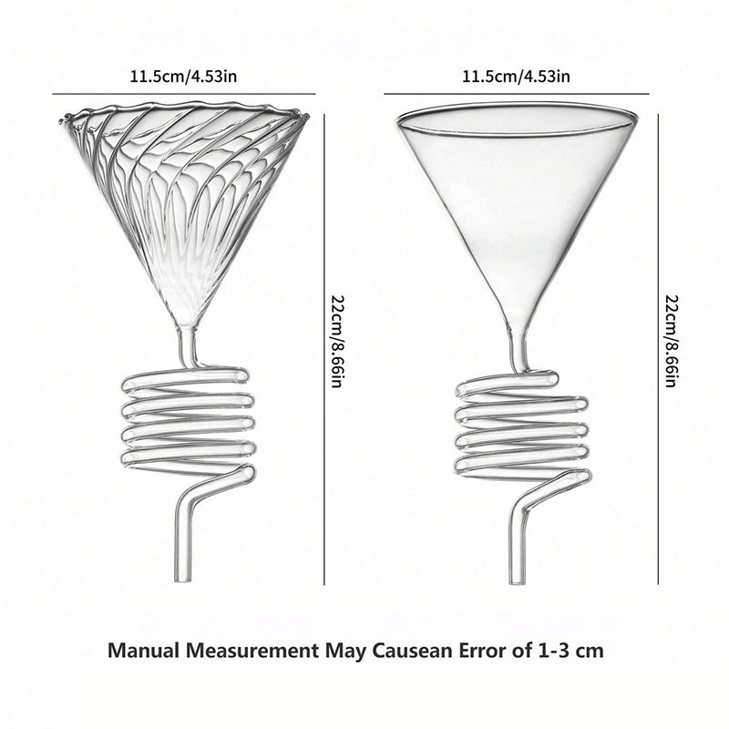 Spiral-Design Version of Pour-Over Coffee Stand and Dripper