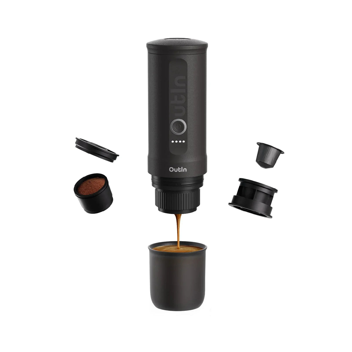 OutIn Nano Portable Electric Espresso Maker – Space Grey