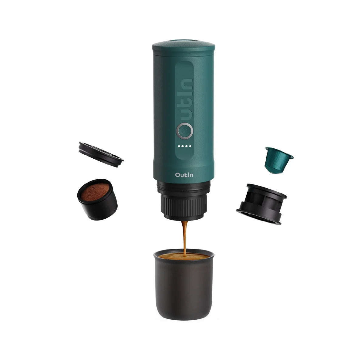OutIn Nano Portable Electric Espresso Maker – Teal