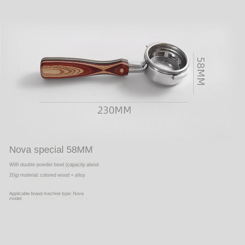 Colored wood bottomless coffee machine handle Italian coffee machine handle - Shop Coffee Hobby