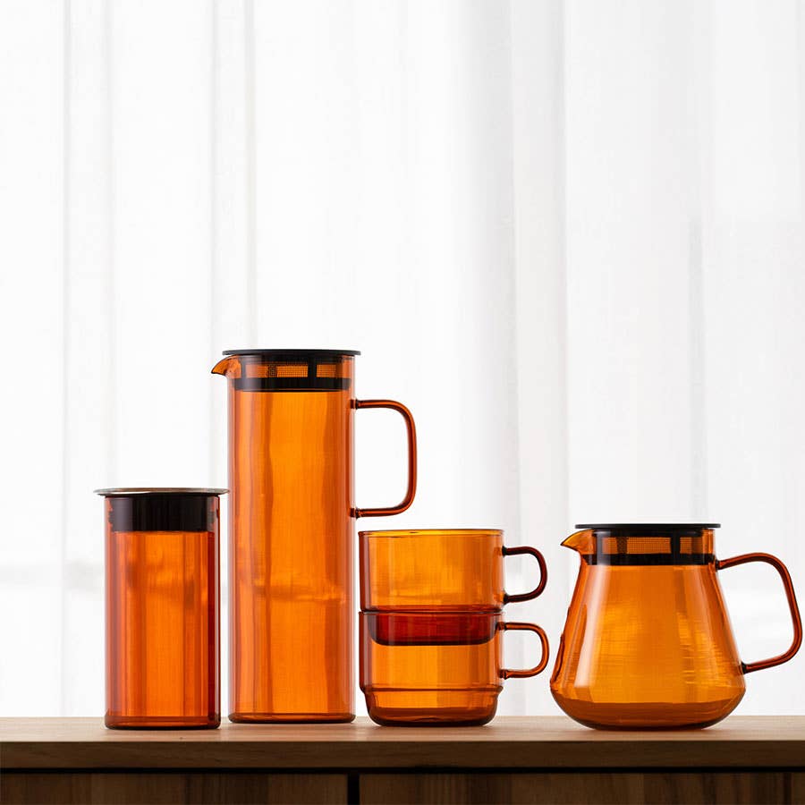 400 ml Gray HARIO COLORS Glass Coffee Canister