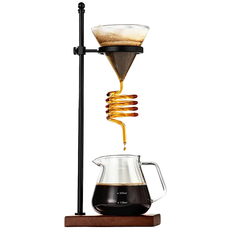 eprolo Spiral-Design Pour-Over Coffee Stand and Dripper, Version 04