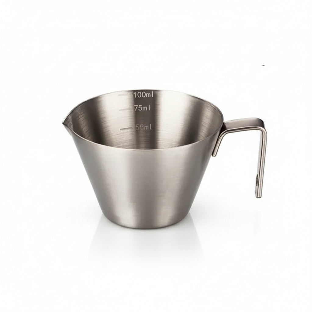 Stainless Steel Espresso Shot Cup | 100ml | V-Spout | 5 Colors | 304 SS