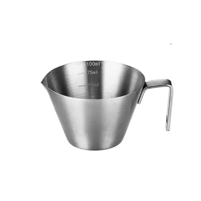 100ml Stainless Steel Espresso Measuring Cup with Pour Spout