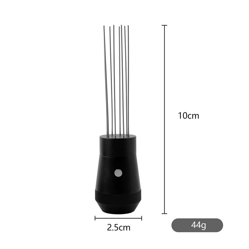Black Magnetic Espresso WDT Tool – Stainless Steel Needle Distributor