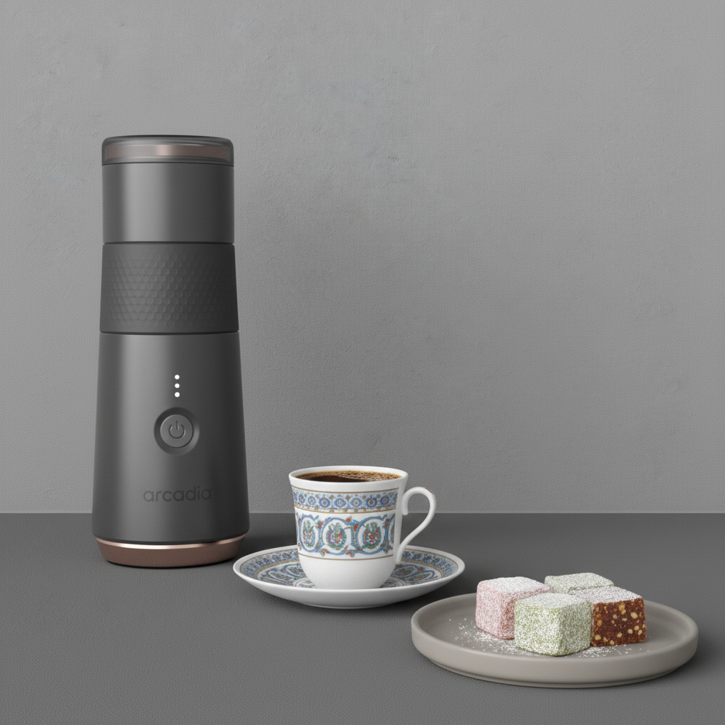 Arcadia Go Portable Turkish Coffee Maker – USB-C Rechargeable