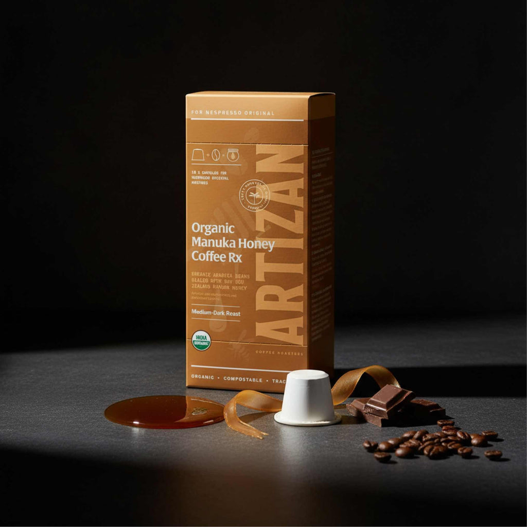 Artizan Pods: Organic Manuka Honey (10x) - Nespresso Compatible - Shop Coffee Hobby