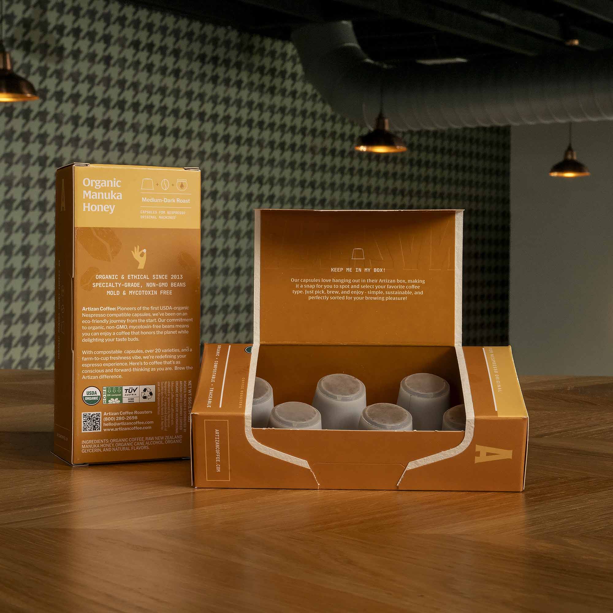 Artizan Pods: Organic Manuka Honey (10x) - Nespresso Compatible - Shop Coffee Hobby
