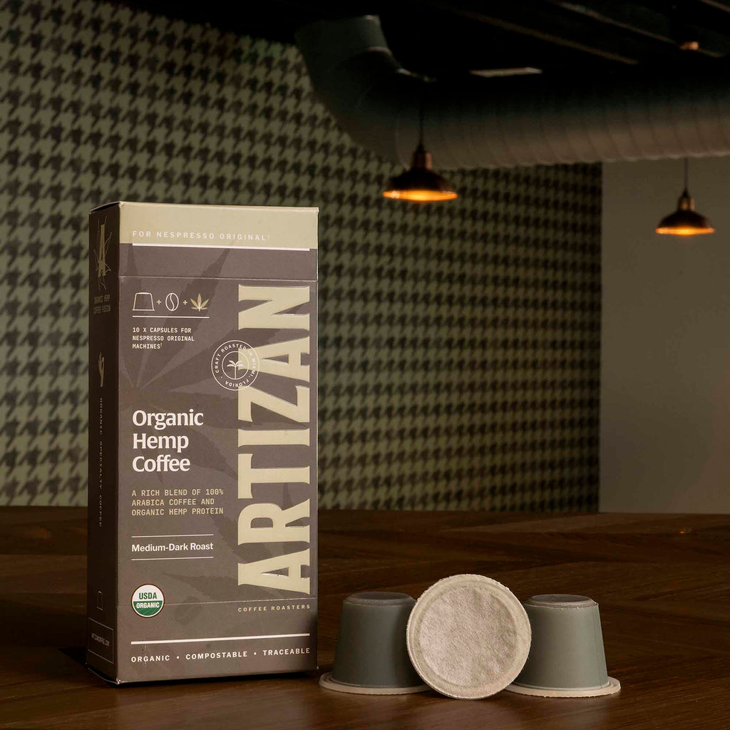 Artizan Pods: Organic Hemp – Functional Nespresso Compatible Coffee (10 Pack)