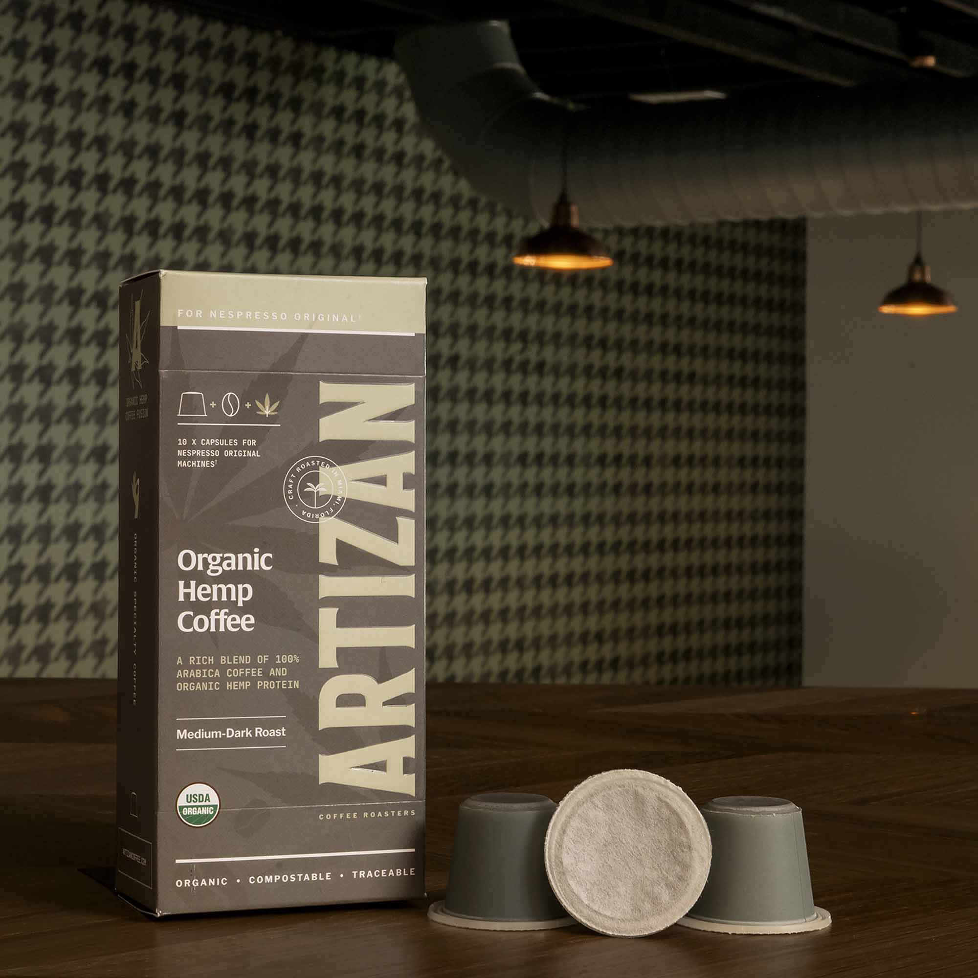 Artizan Pods: Organic Hemp – Functional Nespresso Compatible Coffee (10 Pack)