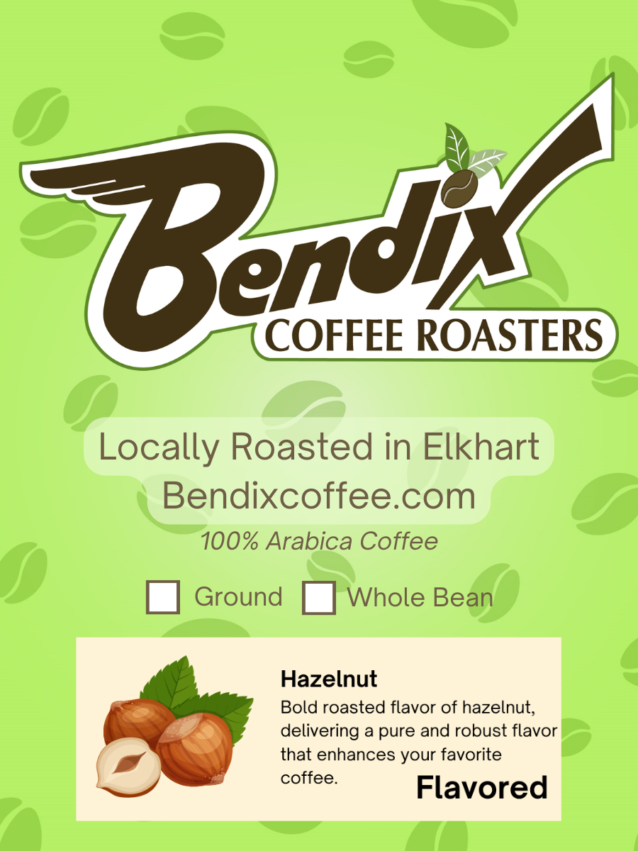 Hazelnut Flavored Coffee — Warm, Toasted & Nutty Medium Roast | Bendix Coffee Roasters