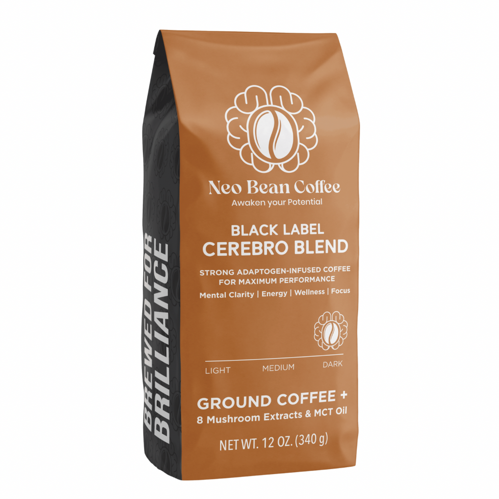 NeoBean Cerebro Blend – Mushroom Coffee with 8 Adaptogenic Mushrooms