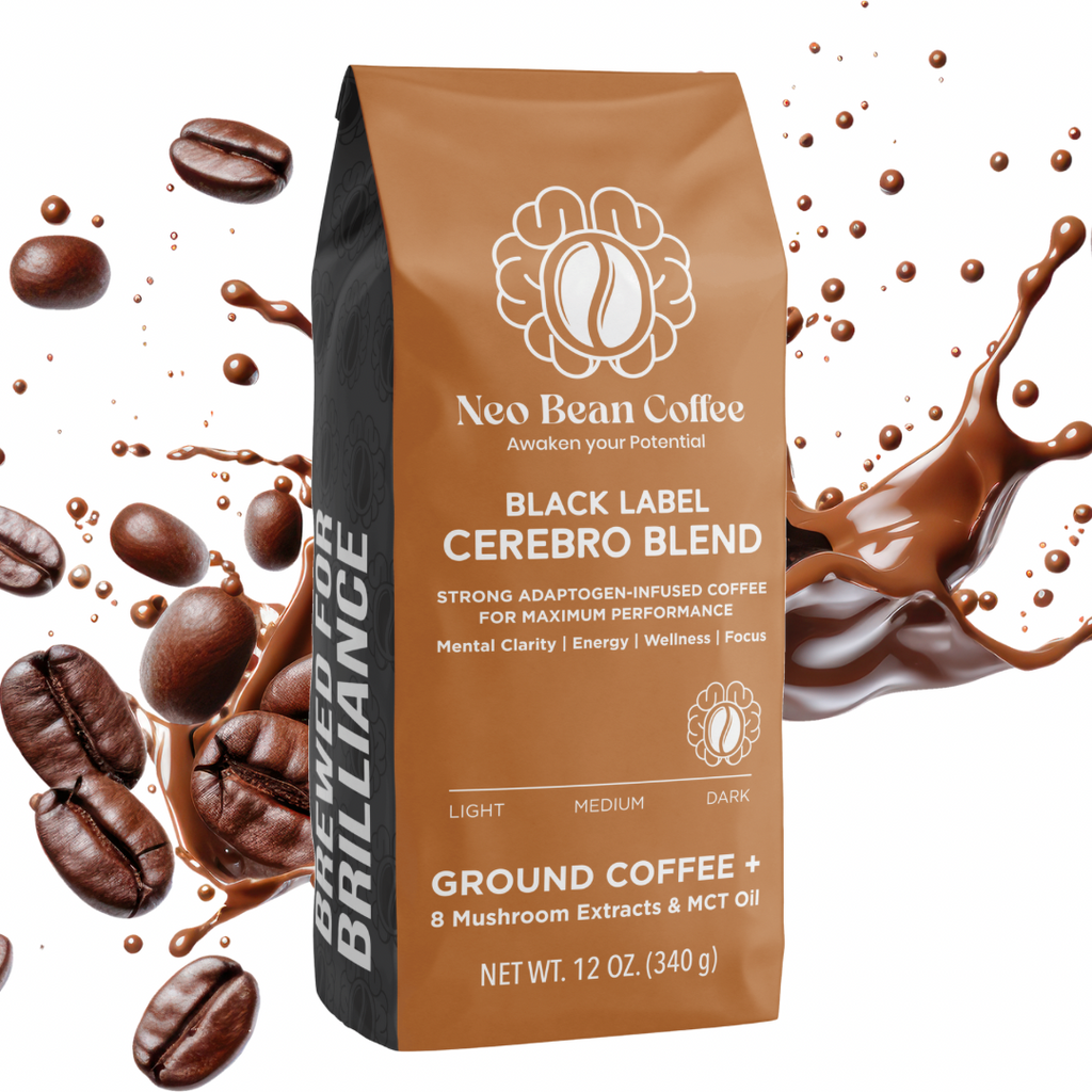 NeoBean Cerebro Blend – Mushroom Coffee with 8 Adaptogenic Mushrooms