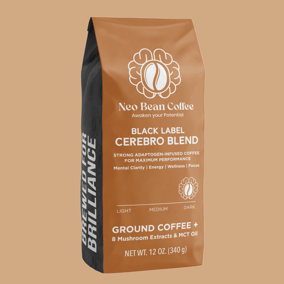 NeoBean Cerebro Blend – Mushroom Coffee with 8 Adaptogenic Mushrooms