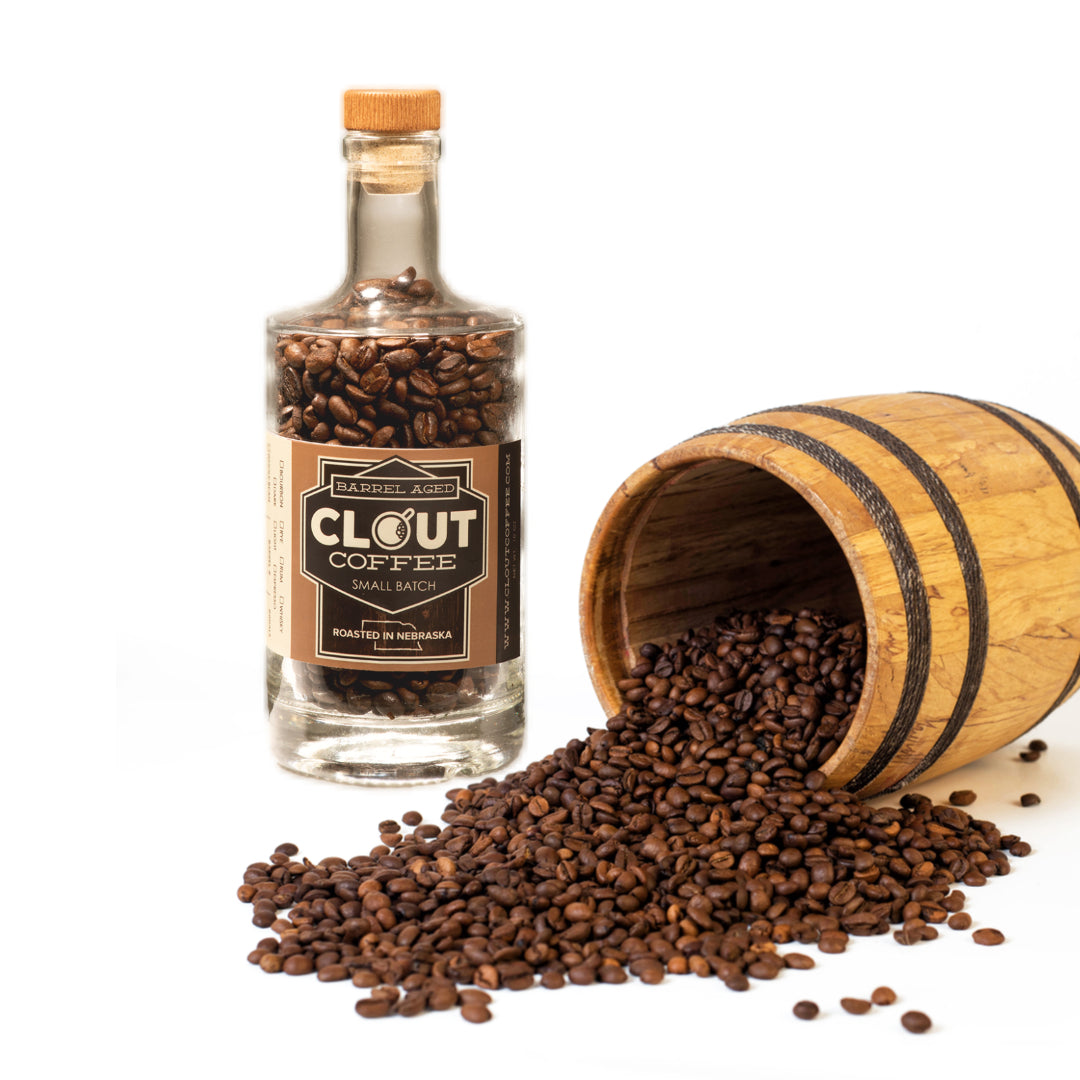 Bourbon Whiskey Flavored Coffee | Whole Bean Gift Bottle 10oz - Shop Coffee Hobby