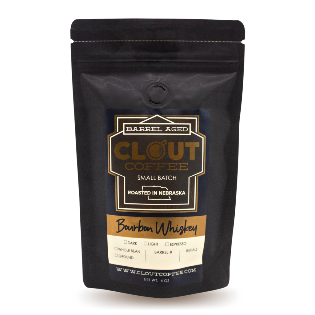 Bourbon Barrel Aged Colombian Coffee, 4oz Sample - Shop Coffee Hobby