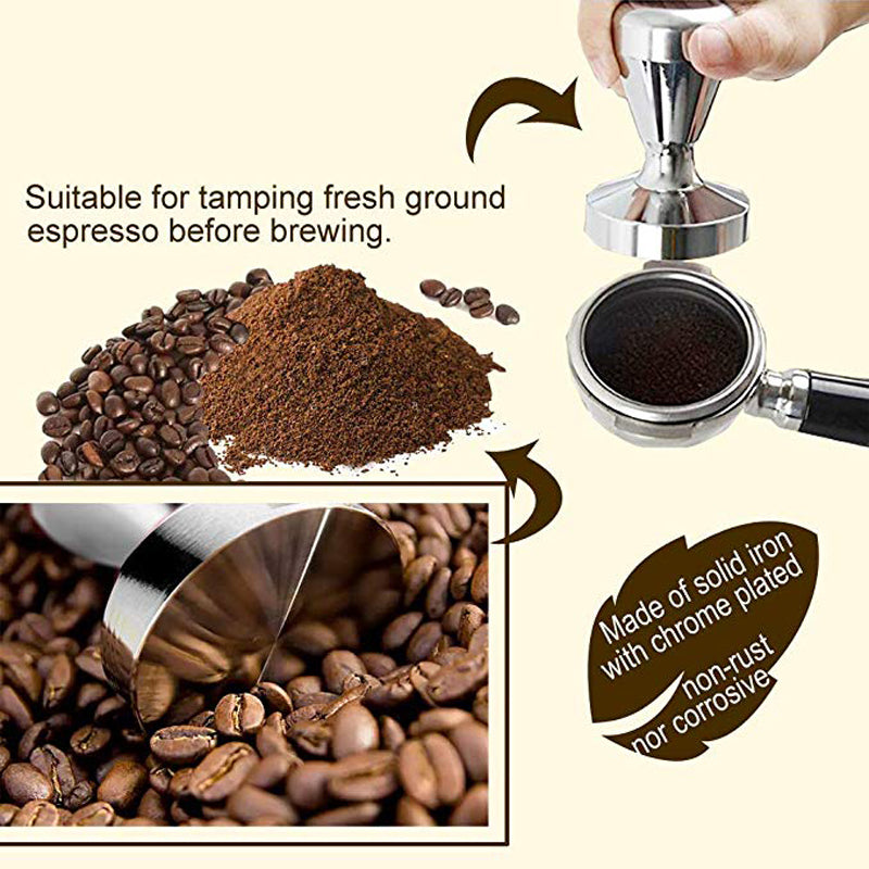 Stainless Steel Espresso Tamper – 51mm or 57.5mm