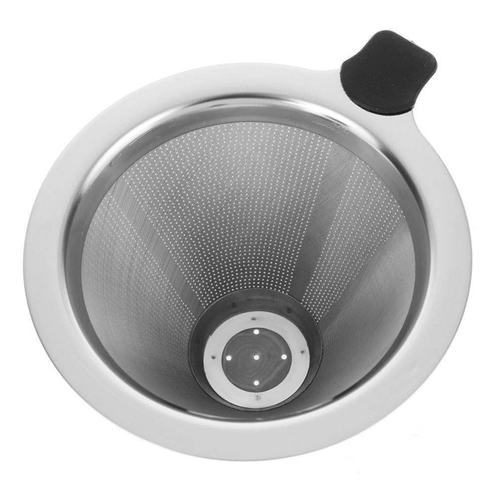 Stainless Steel Paperless Pour Over Dripper | Reusable Coffee Filter | 200ml & 400ml