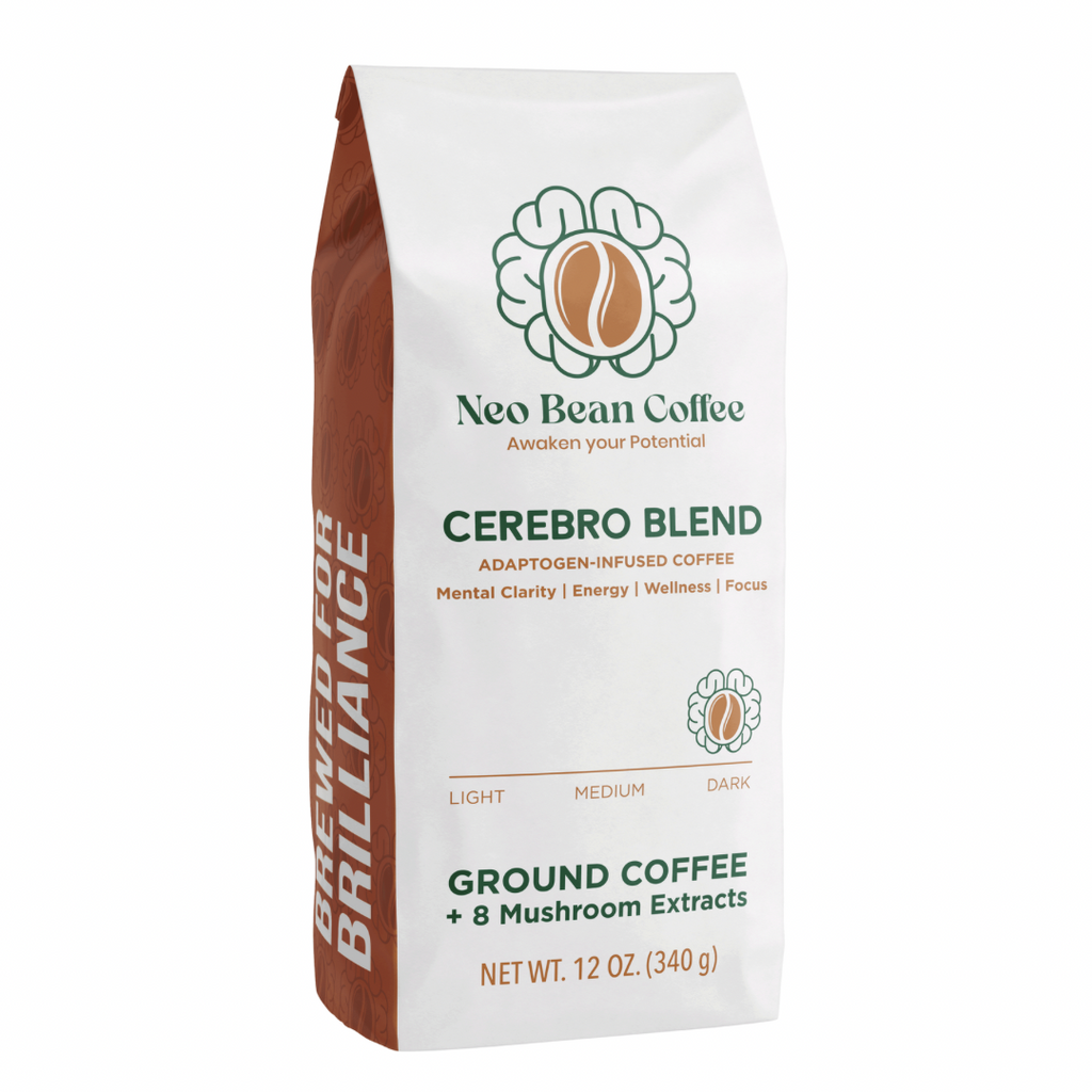 NeoBean Cerebro Blend – Mushroom Coffee with 8 Adaptogenic Mushrooms