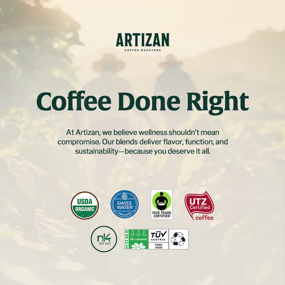 Artizan Organic Cold Brew Coffee Blend – Whole Bean or Extra Coarse