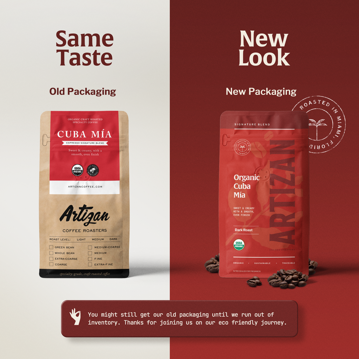 Artizan Cuba Mia Organic Dark Roast Coffee