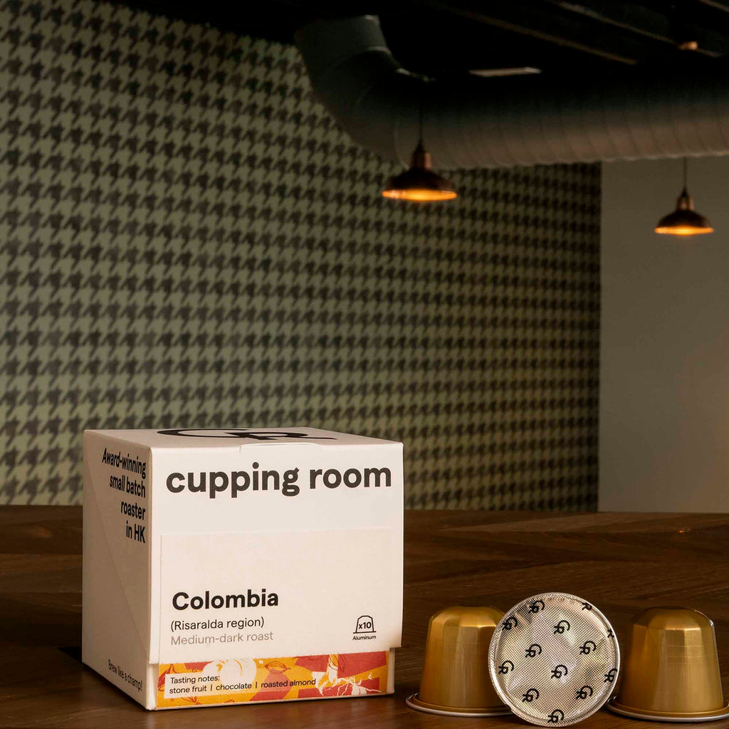 Cupping Room Pods: Colombia – Whiskey Barrel Aged Nespresso Compatible Coffee (10 Pack) - Shop Coffee Hobby