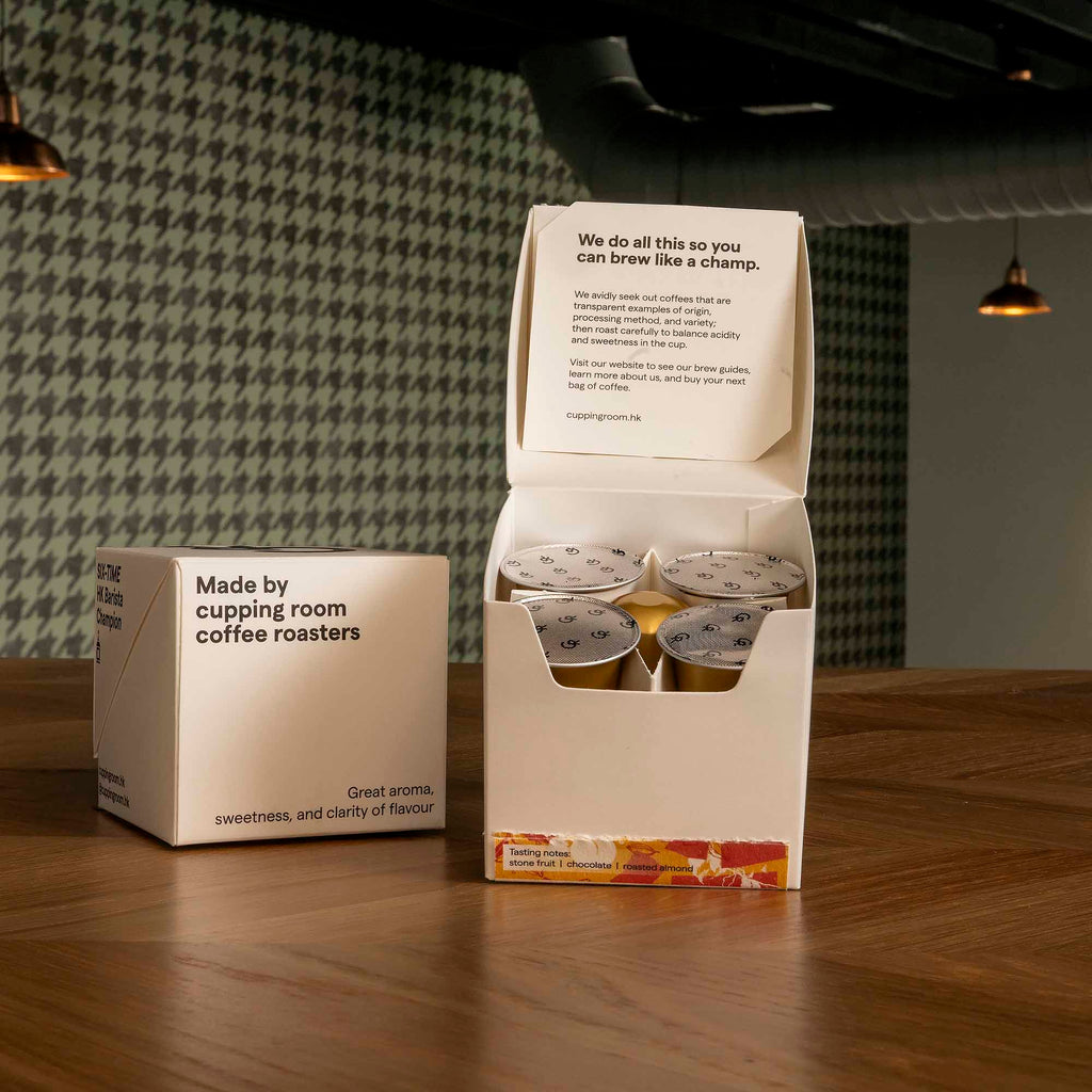Cupping Room Pods: Colombia – Whiskey Barrel Aged Nespresso Compatible Coffee (10 Pack) - Shop Coffee Hobby