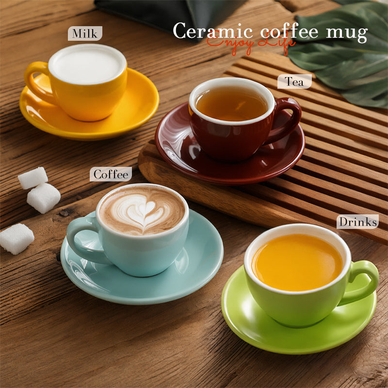 Nordic-Style Ceramic Latte Art Cup, 300 ml version