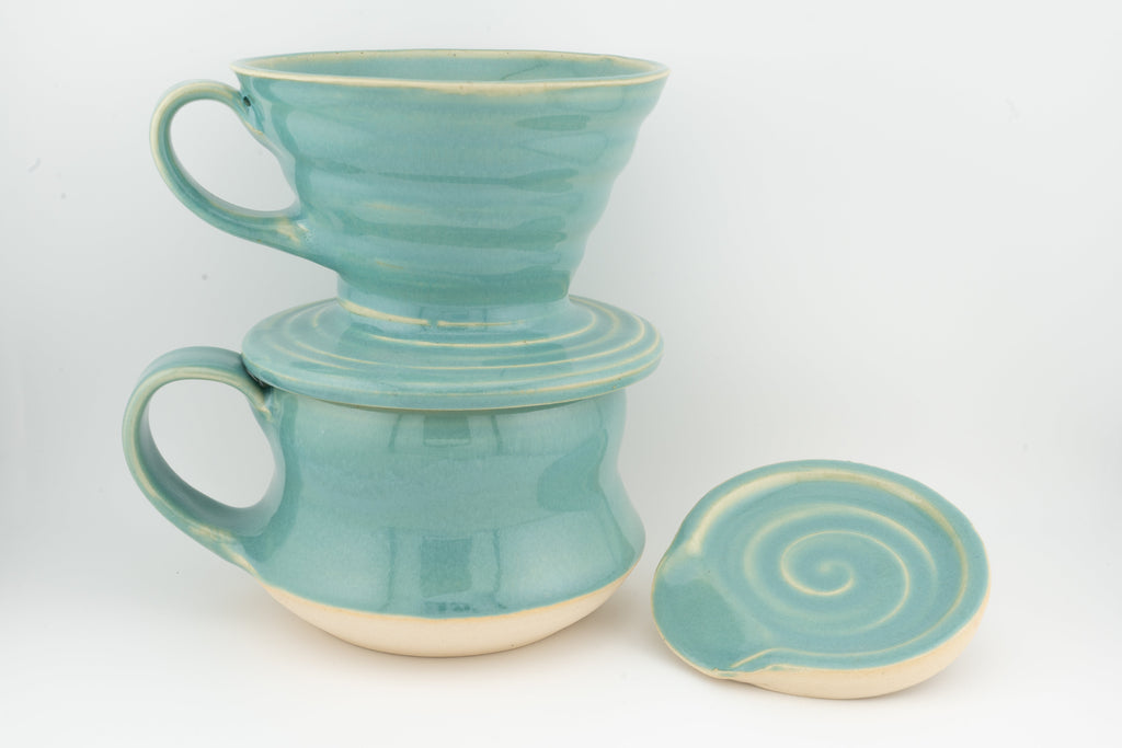 Swan City Ceramics V60 Coffee Gift Set – Handmade Ceramic Dripper & Mug