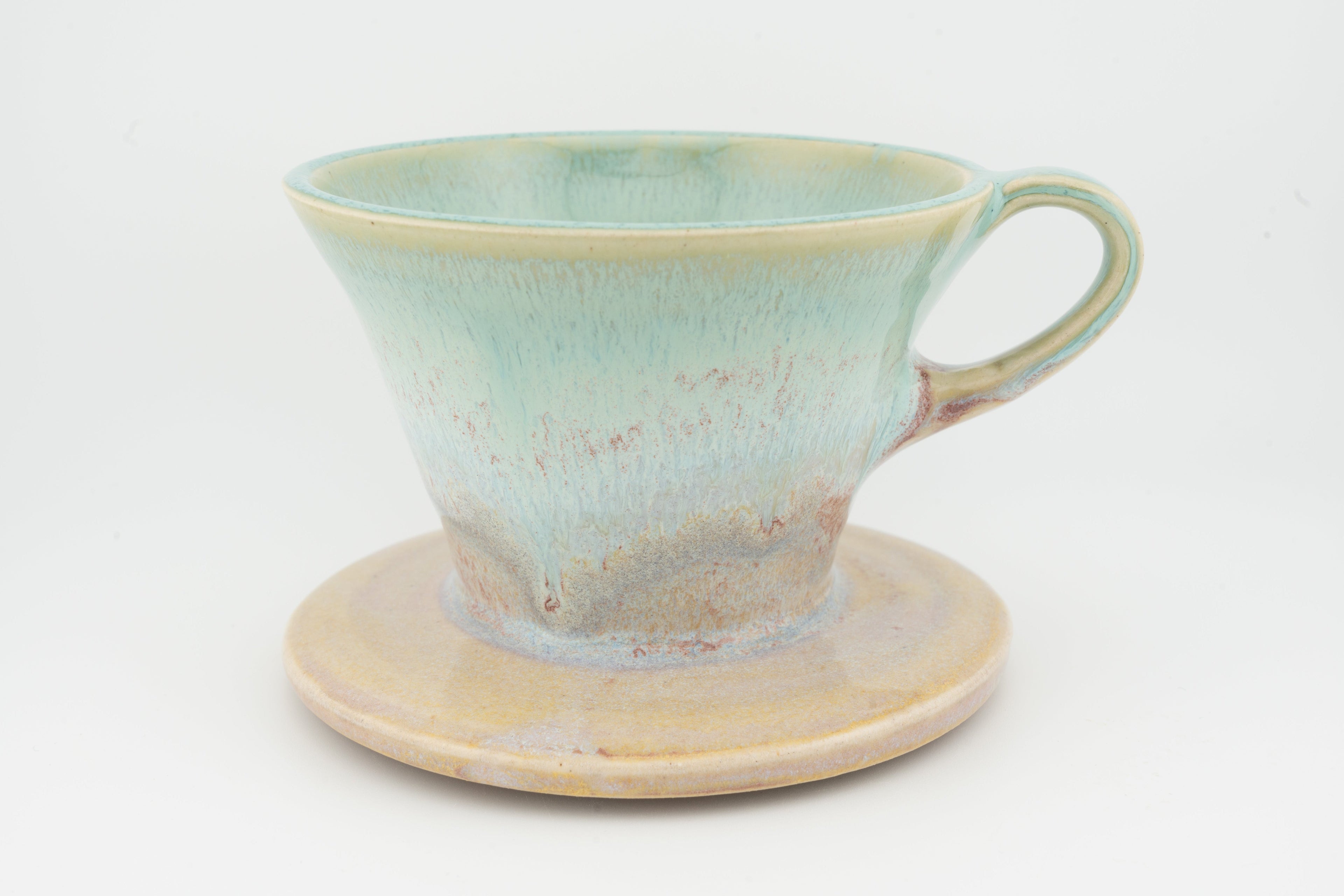 Swan City Ceramics V60 Pour-Over Coffee Dripper – Handmade Ceramic Cone Brewer