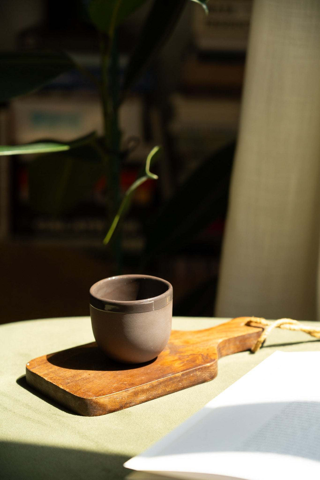 Handmade Porcelain Espresso Cup – Ukrainian Ceramic 2oz Cup (Green, Blue, Pink, Brown) – With or Without Saucer