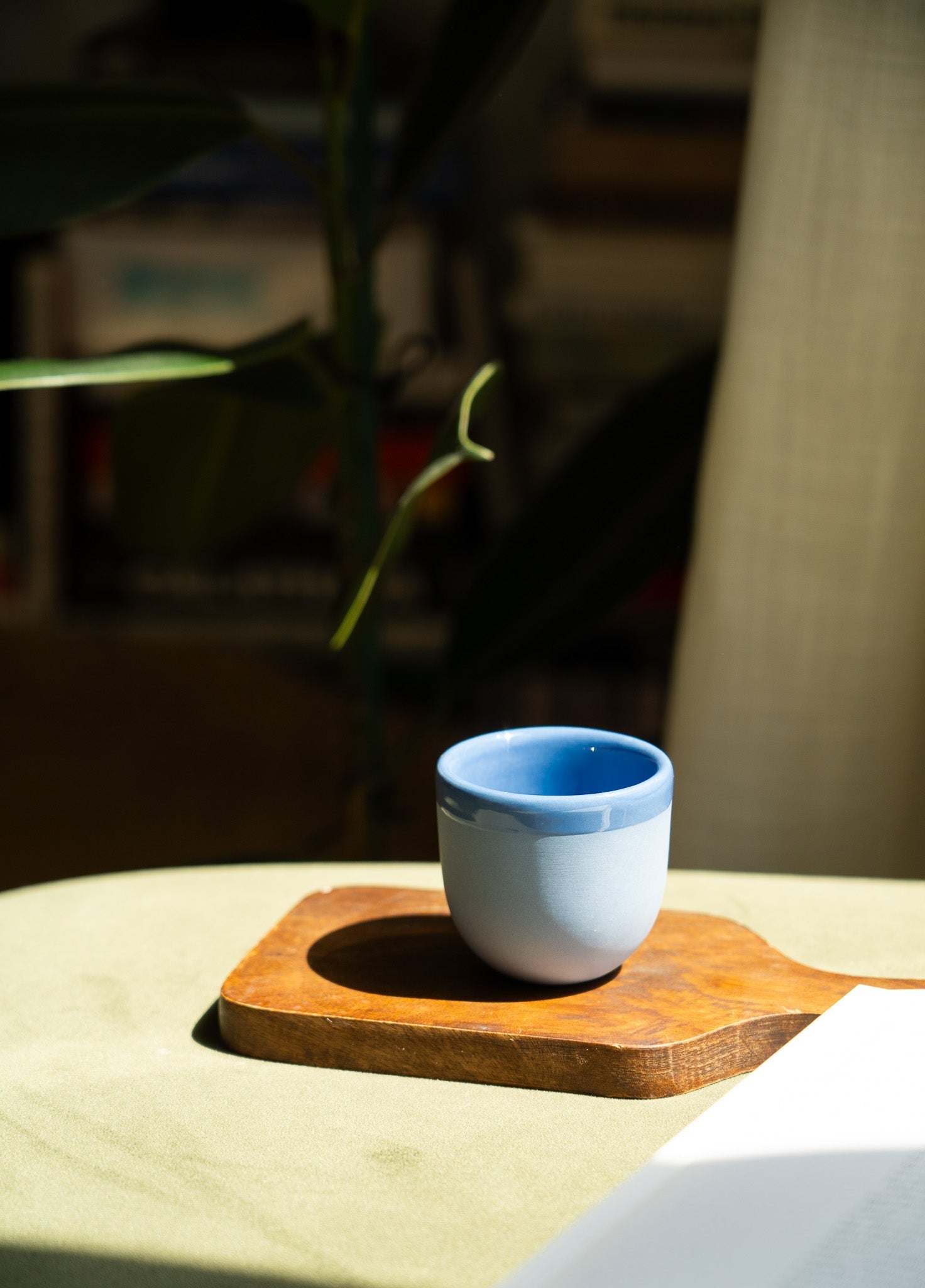 Handmade Porcelain Espresso Cup – Ukrainian Ceramic 2oz Cup (Green, Blue, Pink, Brown) – With or Without Saucer