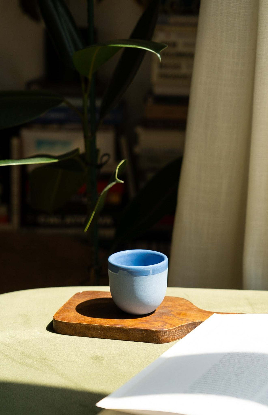 Handmade Porcelain Espresso Cup – Ukrainian Ceramic 2oz Cup (Green, Blue, Pink, Brown) – With or Without Saucer