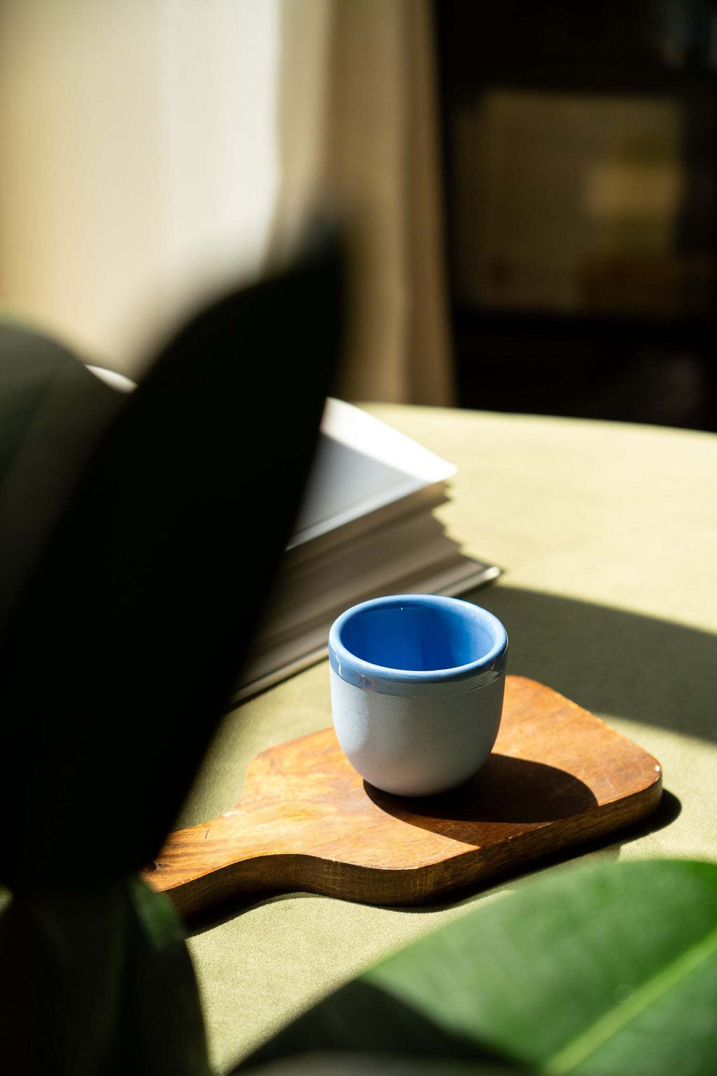 Handmade Porcelain Espresso Cup – Ukrainian Ceramic 2oz Cup (Green, Blue, Pink, Brown) – With or Without Saucer