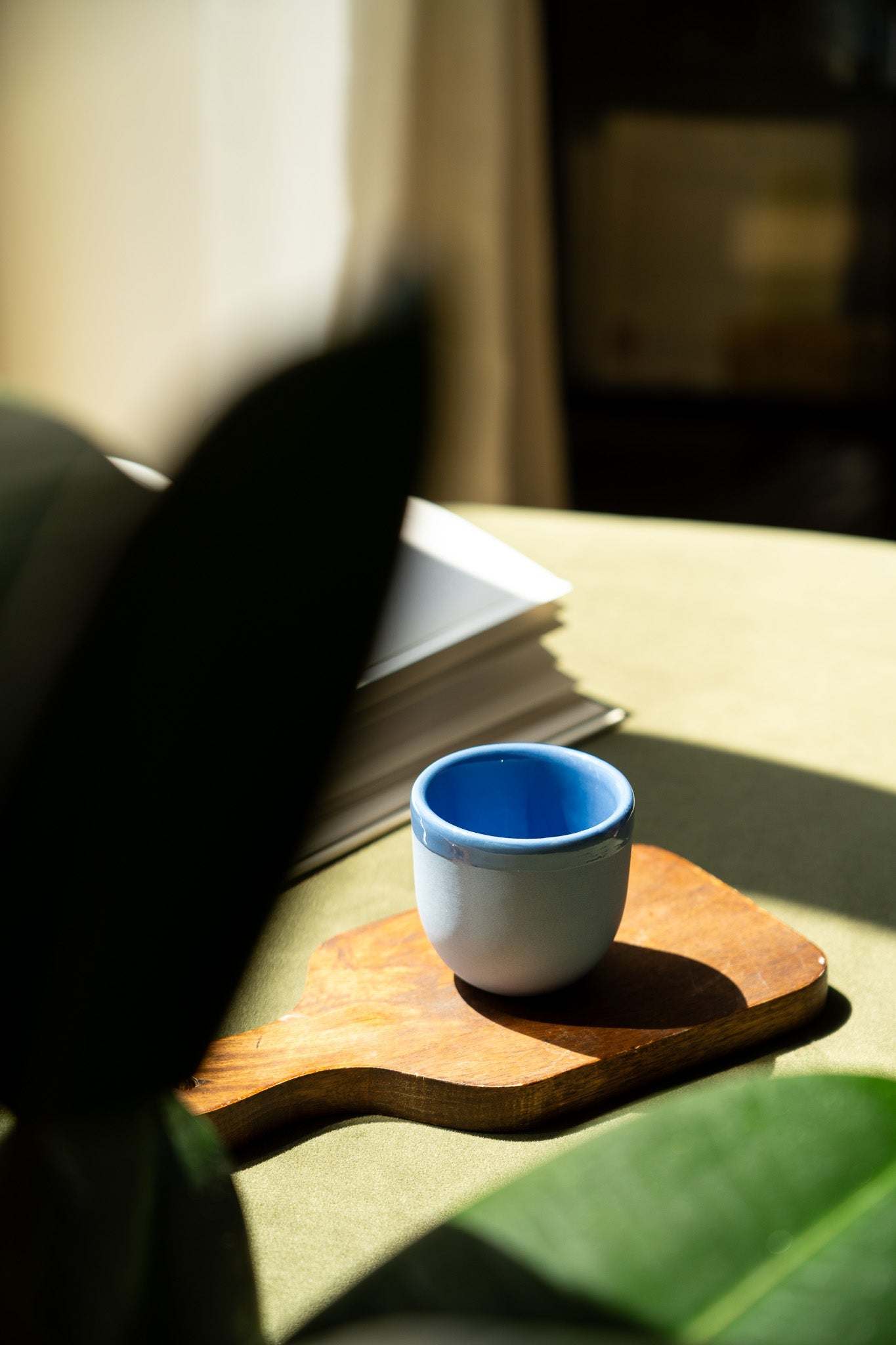 Handmade Porcelain Espresso Cup – Ukrainian Ceramic 2oz Cup (Green, Blue, Pink, Brown) – With or Without Saucer