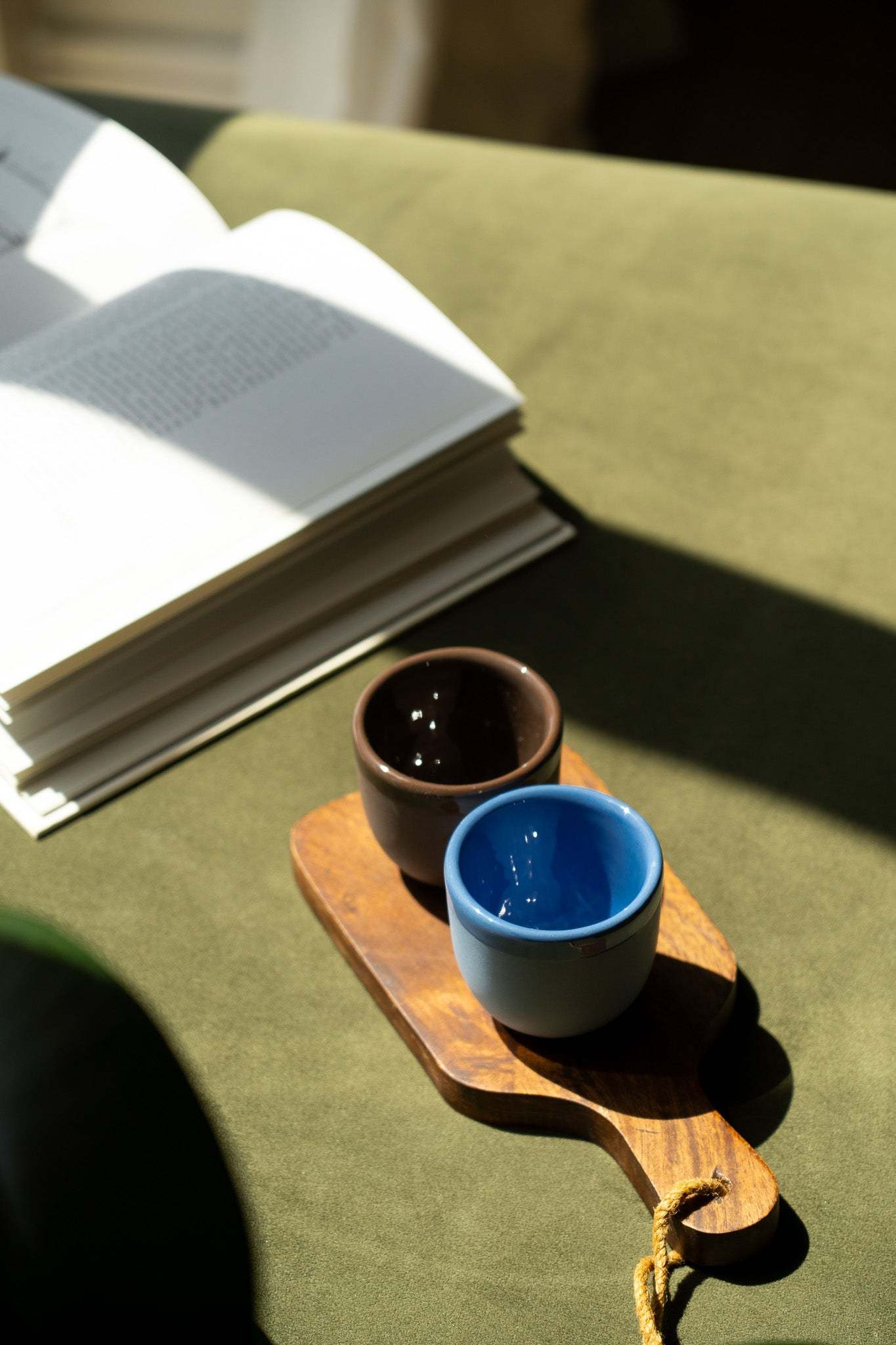 Handmade Porcelain Espresso Cup – Ukrainian Ceramic 2oz Cup (Green, Blue, Pink, Brown) – With or Without Saucer