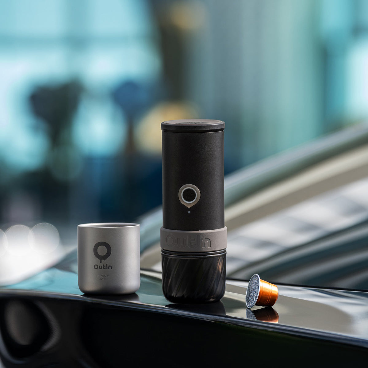 OutIn Double-Wall Titanium Coffee Cup