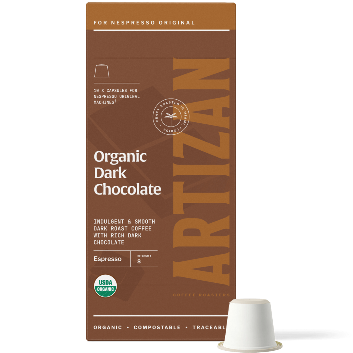 Artizan Organic Dark Chocolate Espresso – Nespresso Compatible