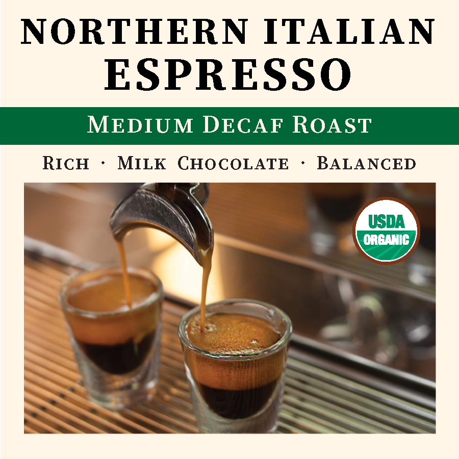 Thanksgiving Coffee Company Northern Italian Style Decaf Espresso – Medium Roast