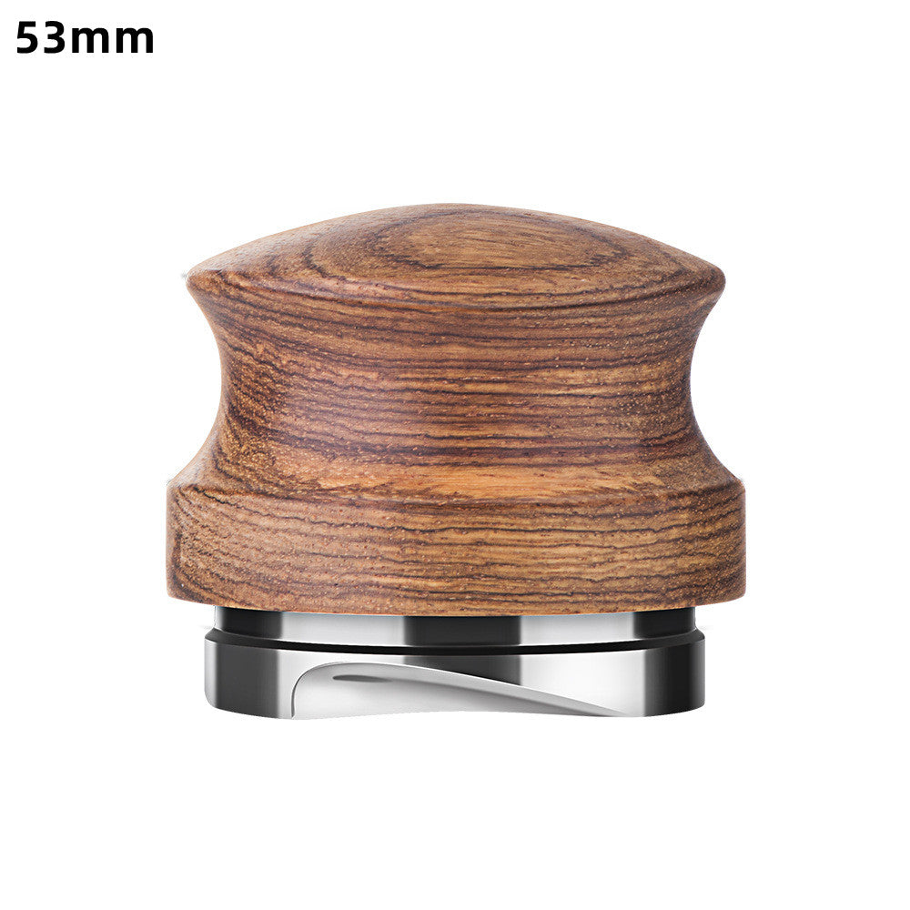 Espresso Coffee Distributor — Walnut Handle, Adjustable Depth, 51/53/58mm