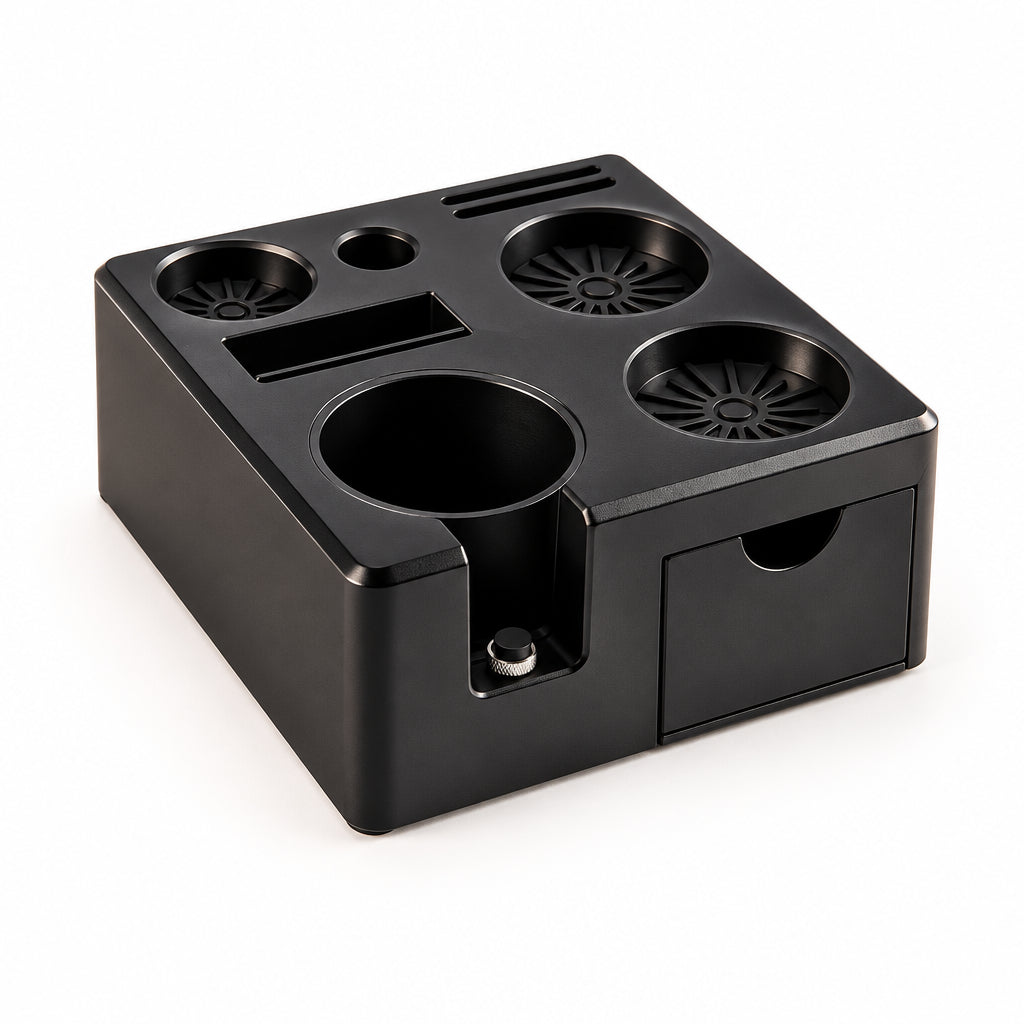 Black Tamping Station