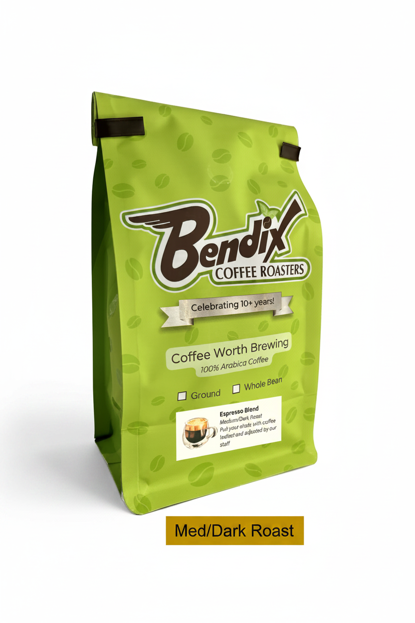 Espresso Blend — Medium-Dark Roast, Rich & Bold | Bendix Coffee Roasters