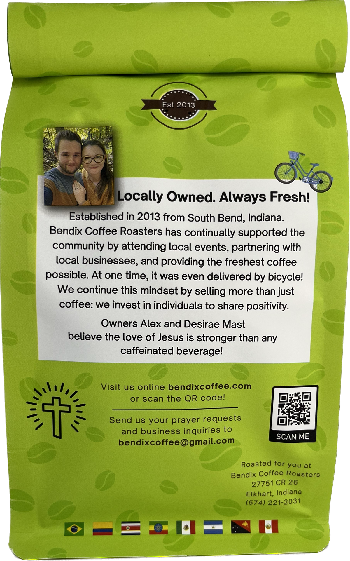 Espresso Blend — Medium-Dark Roast, Rich & Bold | Bendix Coffee Roasters