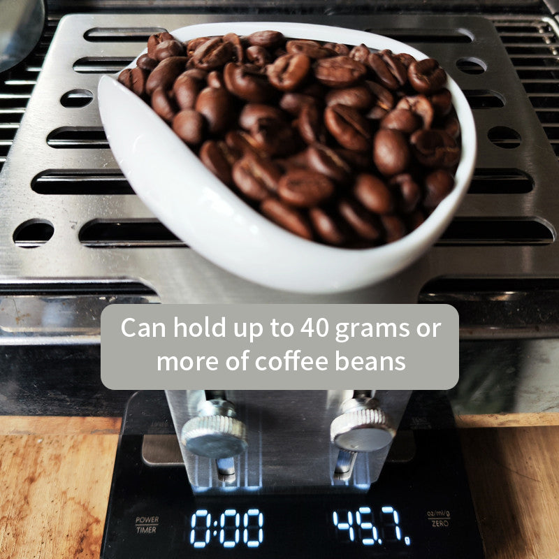 Coffee Bean Weighing Bean Dish Coffee Powder Ceramic Measuring Cup - Shop Coffee Hobby