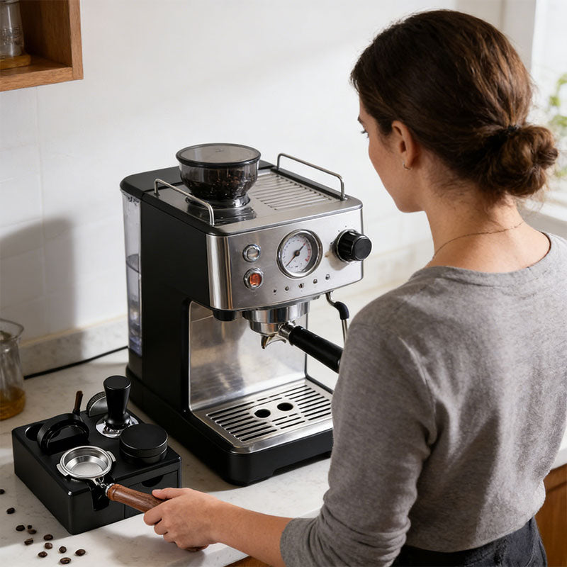eprolo Adjustable Espresso Tamping Station & Tool Organizer for 51–58 mm