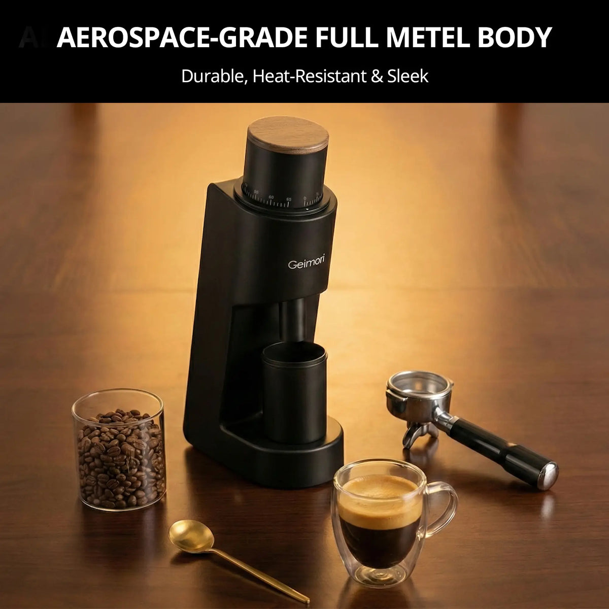 Geimori GU38 Slim Single-Dose Coffee Grinder