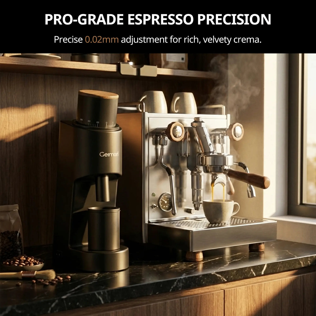 Geimori GU38 Slim Single-Dose Coffee Grinder