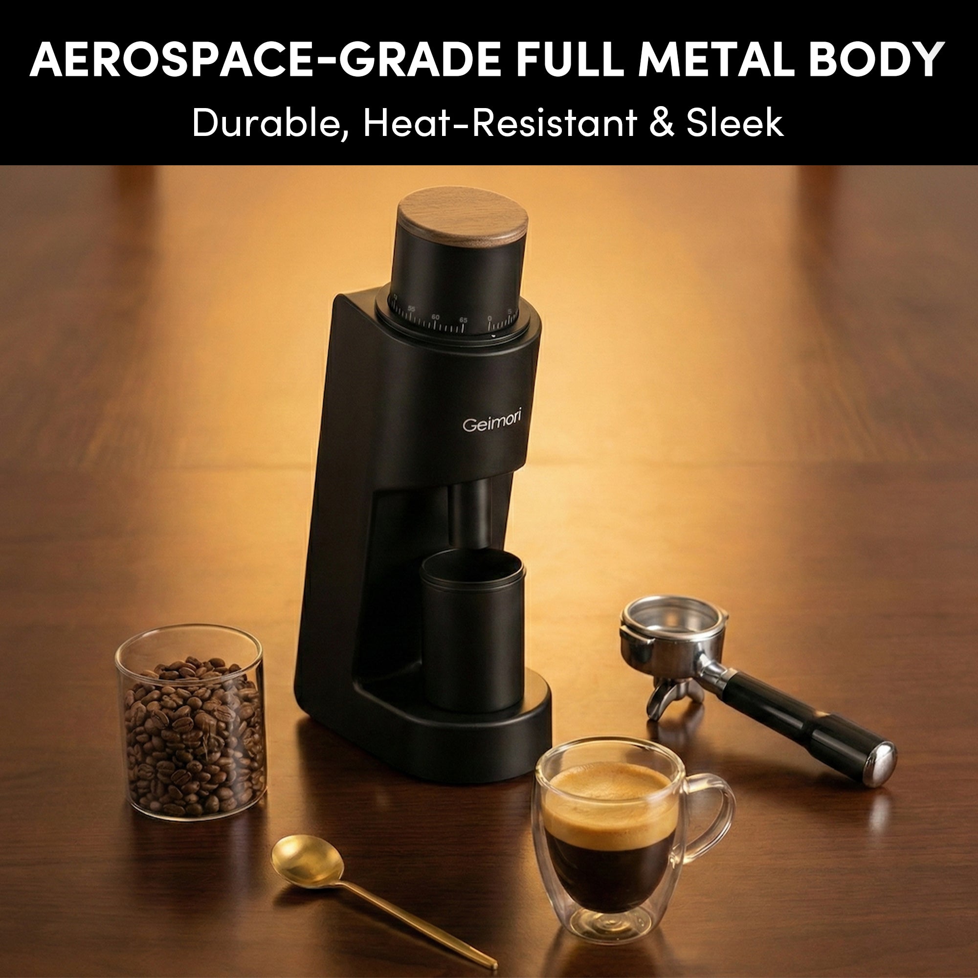 Geimori GU38 Compact Single-Dose Coffee Grinder